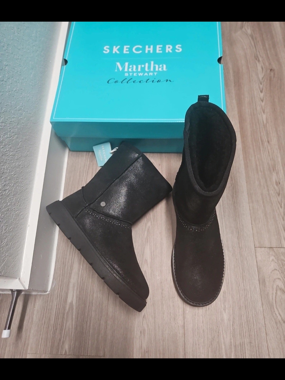 Skechers Martha Stewart Black Mid-Calf Boots